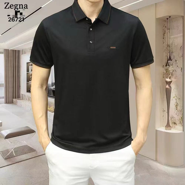 Men’s Premium Solid Polo T-Shirt  Classic Collar Smart Casual Wear