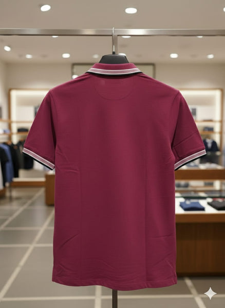Premium Polo T-Shirt with Contrast Collar Smart Casual Style