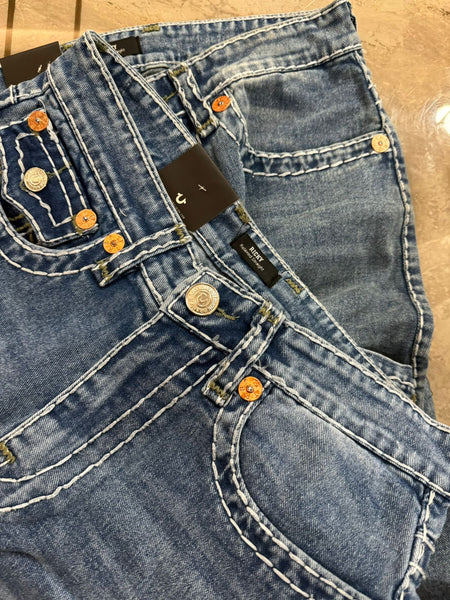 Premium Designer Jeans  Classic Stitch Detail Denim