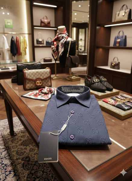 Luxury Monogram Regular  Fit Shirt  Premium Designer Formal Wear
