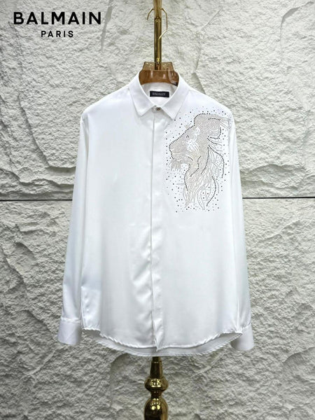Luxury Lion Studded Designer Shirt  Premium Party Wear Collection