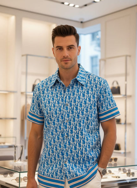 Luxury Brand  Monogram Designer Shirt