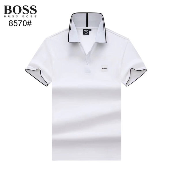 Exclusive  Branded Classic Contrast Trim Polo T-Shirt