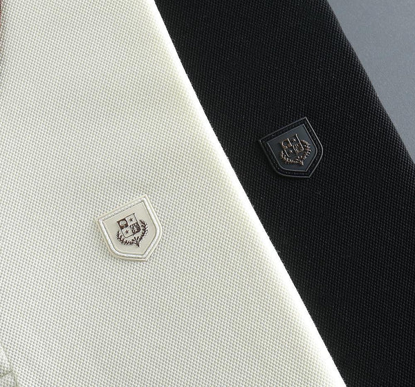 Premium Polo Shirt with Brown Contrast Collar Smart Casual Style