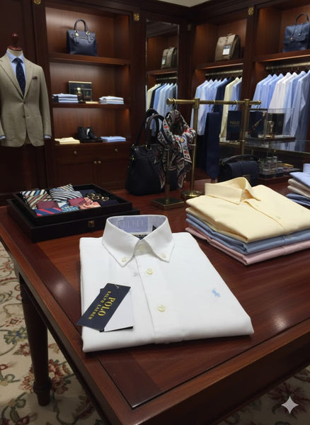Classic White Premium Button-Down Shirt Timeless Smart Casual Style