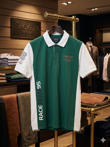 Men’s Premium Polo T-Shirt Sporty Contrast Design