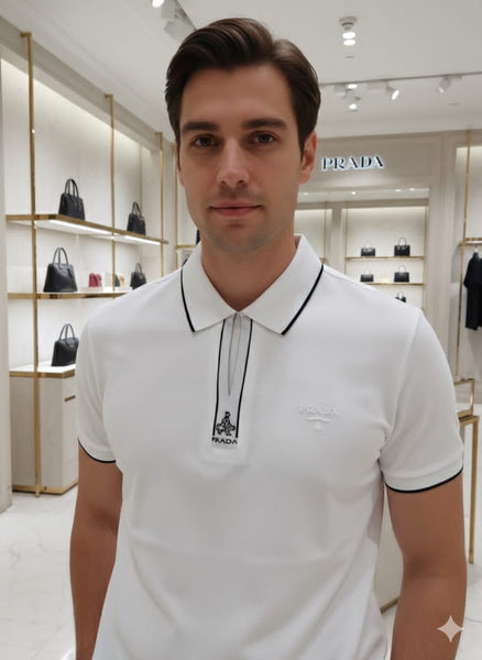 Elegant White Polo Timeless Luxury for Men