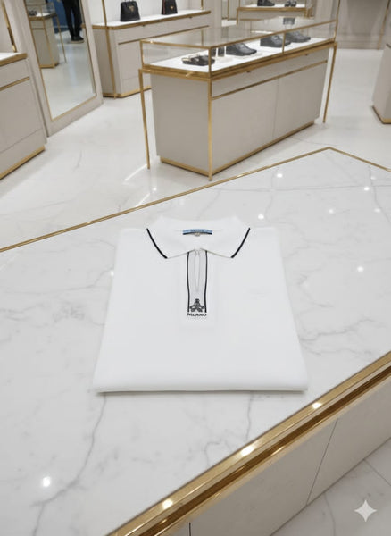 Elegant White Polo Timeless Luxury for Men