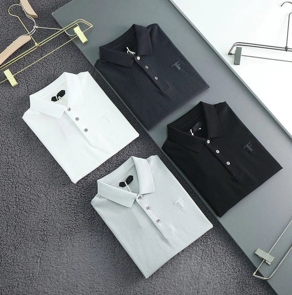 Men’s Premium Polo T-Shirt Classic Collar Short Sleeve Casual Tee