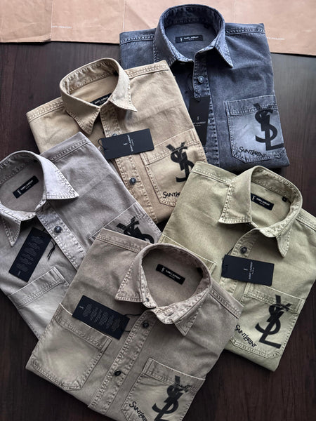 Premium Casual Denim Shacket For Men