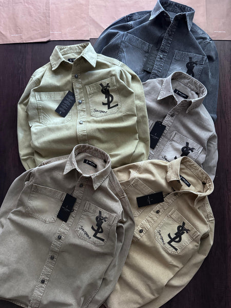 Premium Casual Denim Shacket For Men