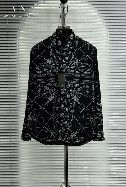Stylish Geometric Pattern Designer Shirt For Men