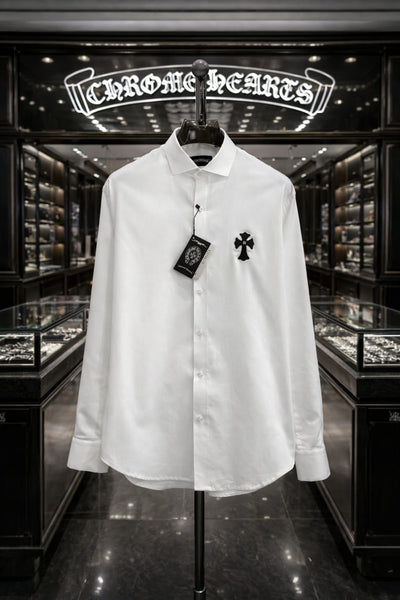 Premium Cross Logo Classic Formal Shirt for Men