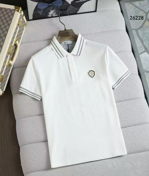 Men’s Premium Polo T-Shirt – Striped Collar Casual Half Sleeve Cotton Tee