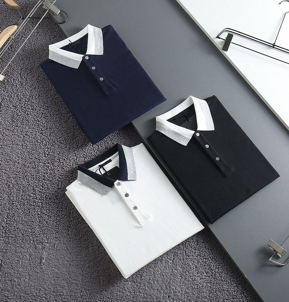 Premium Contrast Collar Polo Shirt For Men