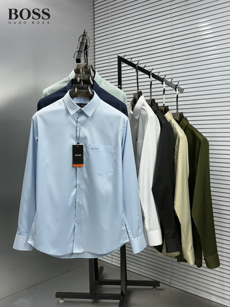 Premium Formal Shirt Classic Fit Long Sleeve Button-Down Shirt for Men