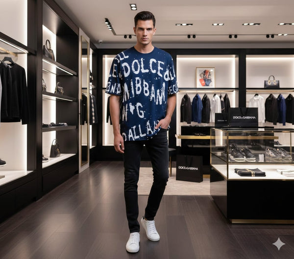 Men Milano Graphic Print T-Shirt – Designer Street wear Edition