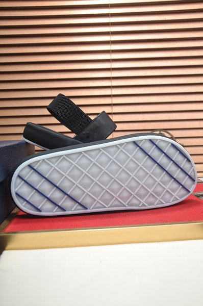 Premium Black Designer Ultra Modern Webbing  Strap Sandal