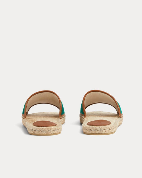 Premium Embroidered Espadrille Slides