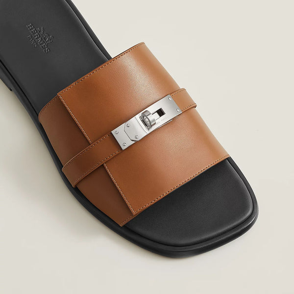 Men’s Premium Tan Slide Sandals  Stylish Casual Comfort Slippers