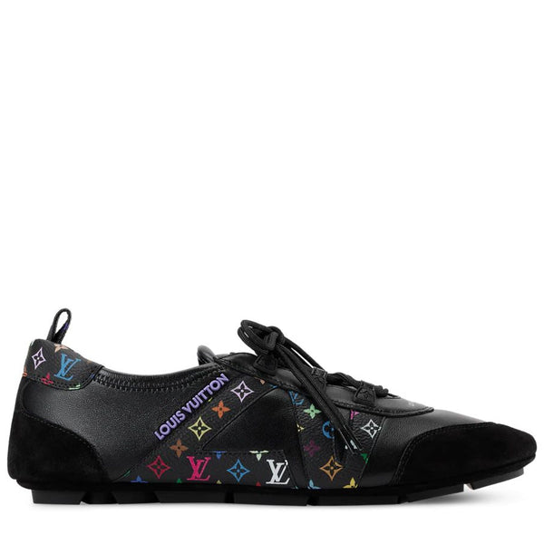 Black Multicolor Monogram Designer Sneakers  For  Women