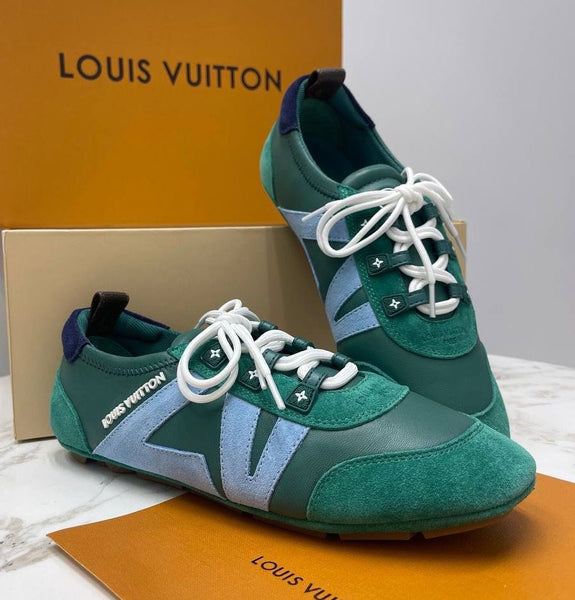 Luxury Green Designer Sneakers Stylish Comfort with Signature Details