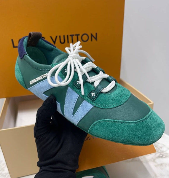 Luxury Green Designer Sneakers Stylish Comfort with Signature Details