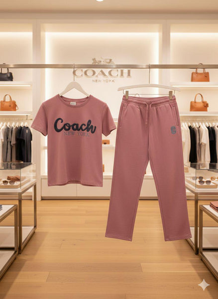 Chic Women’s Pink Co-Ord Lounge Set Stylish & Comfortable Daily Wear