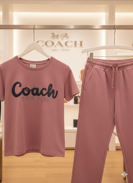 Chic Women’s Pink Co-Ord Lounge Set Stylish & Comfortable Daily Wear