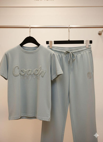 Elegant Women’s Co-Ord Lounge Set Soft Blue Premium Comfort Wear