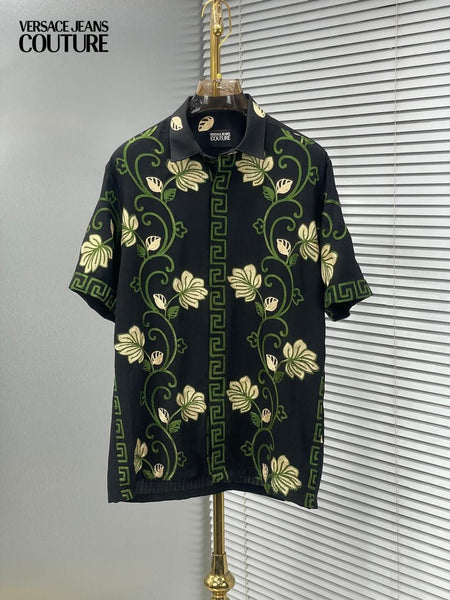 Premium Floral Print Half Sleeve Shirt  Luxury Designer Style