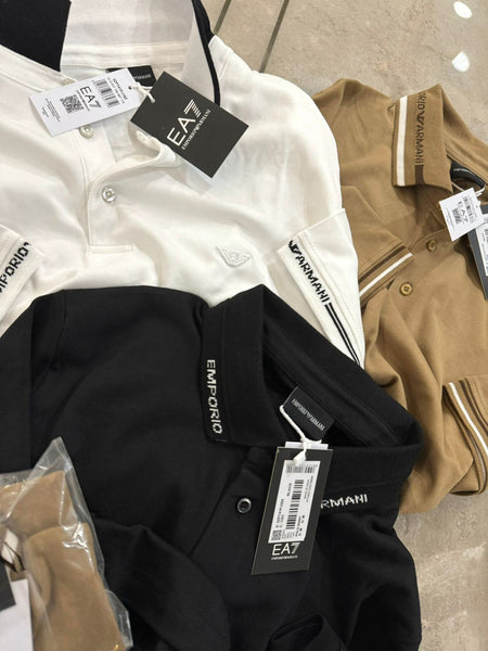 Premium EA7 Polo T-Shirt  Luxury Branded Half Sleeve Tee