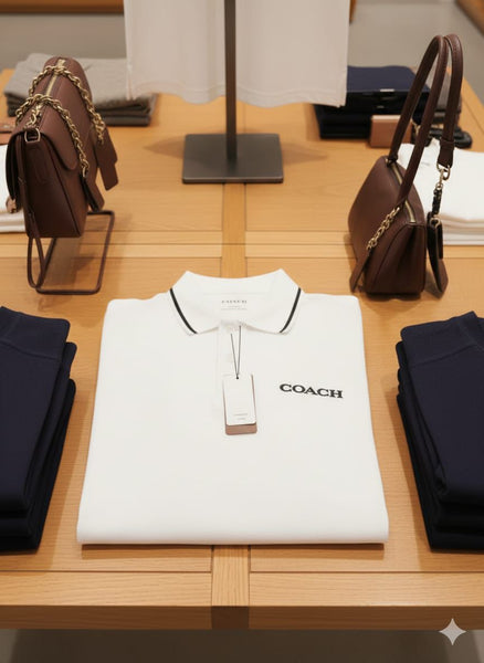 Exclusive  White  Polo Shirt With Contrast Collar Premium Elegant Casual Wear