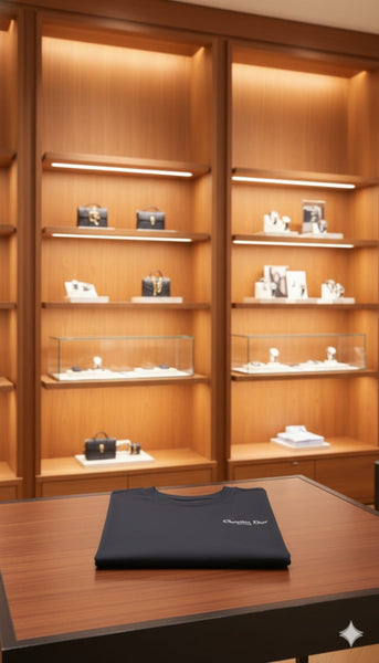 Premium Black  Minimal Tee – Luxury Signature Edition