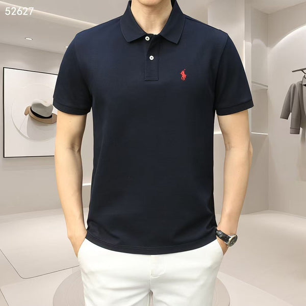 Luxury Men’s Classic Polo T-Shirt with Signature Logo