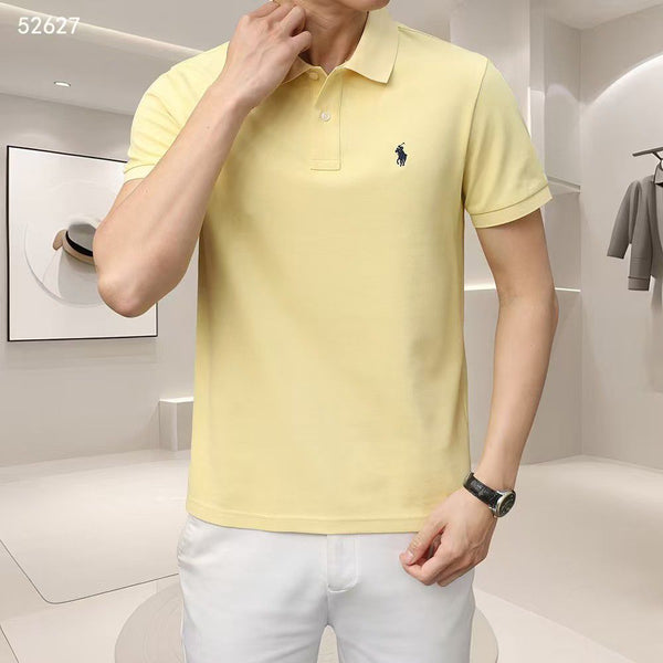 Luxury Men’s Classic Polo T-Shirt with Signature Logo