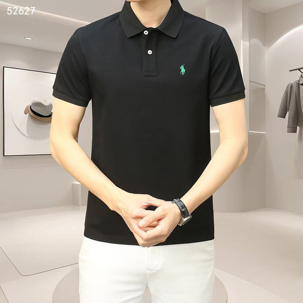 Luxury Men’s Classic Polo T-Shirt with Signature Logo