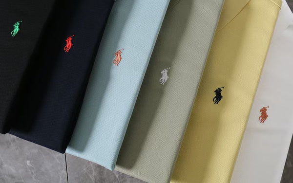 Luxury Men’s Classic Polo T-Shirt with Signature Logo