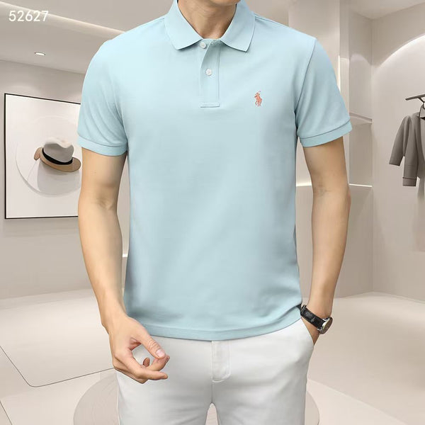 Luxury Men’s Classic Polo T-Shirt with Signature Logo