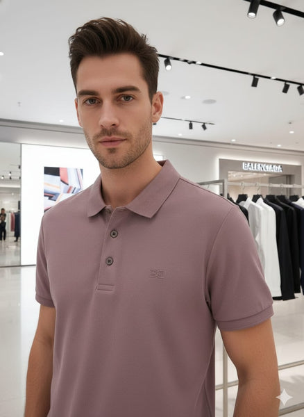 Premium Textured Polo T-Shirt for Men Modern Fit, Soft & Stylish Everyday Wear