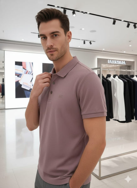 Premium Textured Polo T-Shirt for Men Modern Fit, Soft & Stylish Everyday Wear