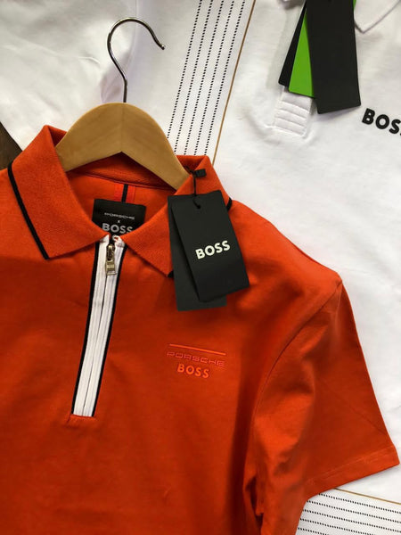 Premium Zip Polo T-Shirt for Men Luxury Casual Regular Fit Collar Tee