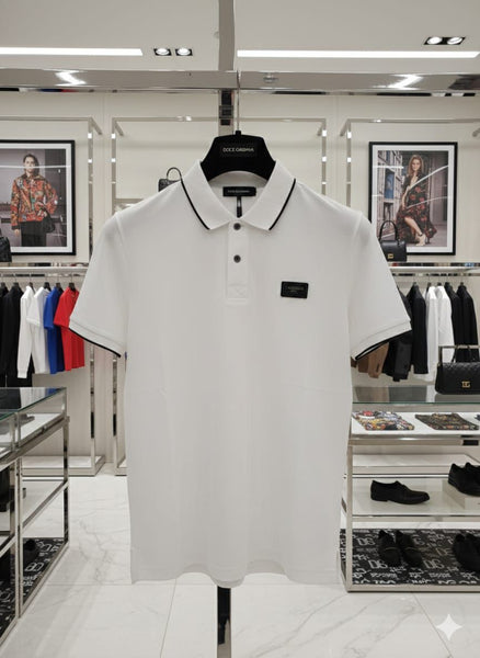 Premium White Polo T-Shirt  Smart Casual Luxury Style