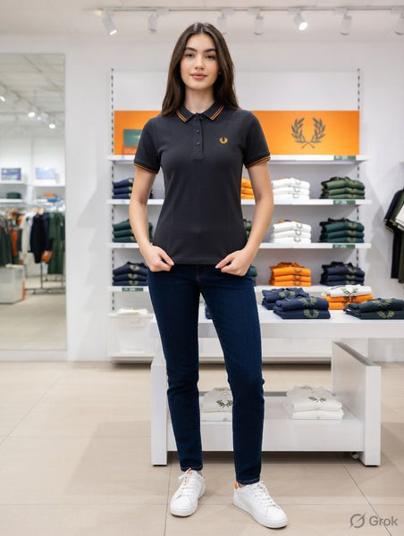 Classic Polo T-Shirt with Contrast Tipping  Elegant Casual Wear
