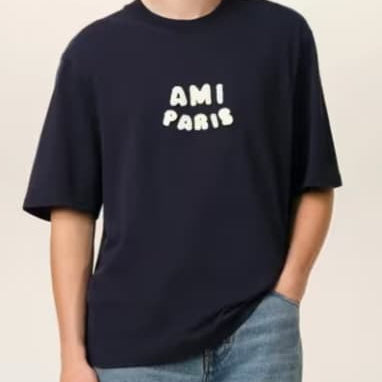 Premium Navy Blue  T-Shirt Minimal Logo Designer Style