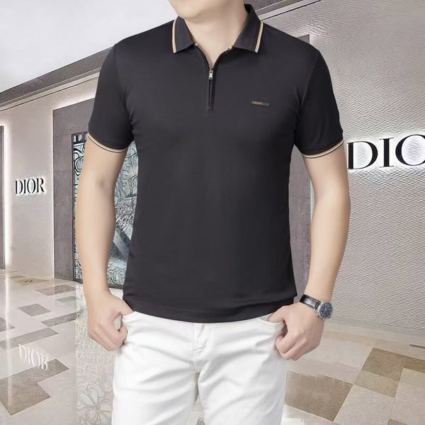 Premium Exclusive Branded  Half Zip Polo T-Shirt for Men