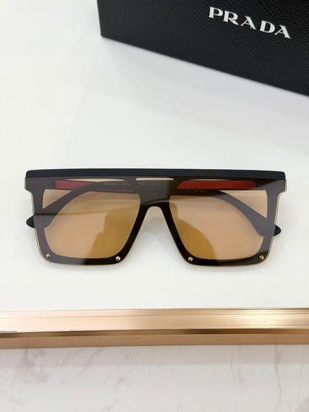 Luxury Black Frame Sunglasses with Signature Side Logo
