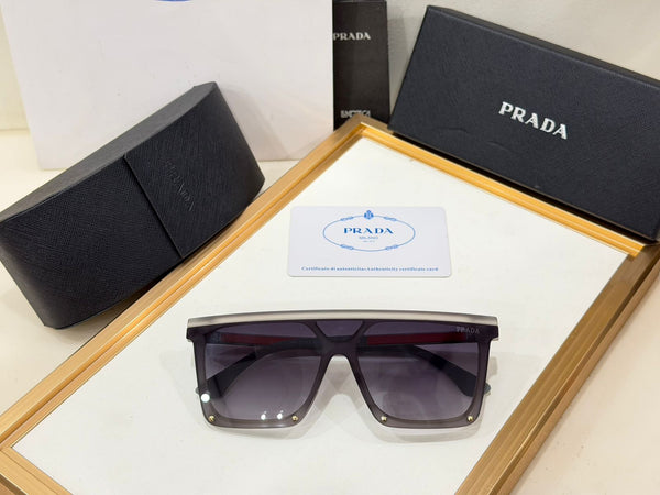 Luxury Black Frame Sunglasses with Signature Side Logo