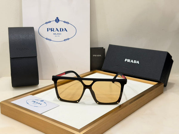 Luxury Black Frame Sunglasses with Signature Side Logo