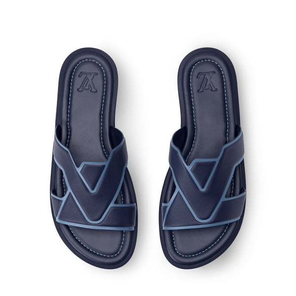 Stylish Navy Slides – Modern Comfort Wear